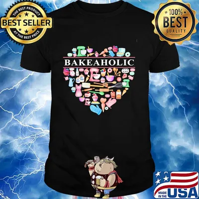 Love bake a holic heart shirt