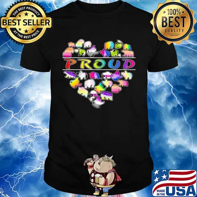 Love bear proud heart LGBT shirt