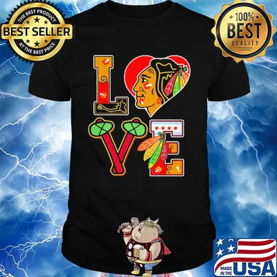 Love chicago blackhawks football team shirt