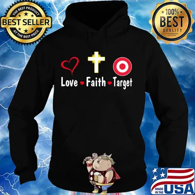Love faith Target logo s Hoodie