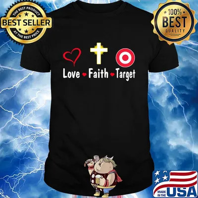 Love faith Target logo shirt