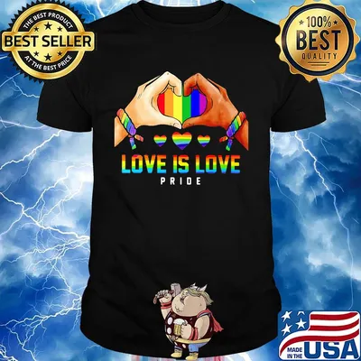 Love Is Love Pride Hand Heart LGBT Shirt