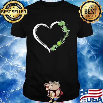 Love john deere logo hearts shirt