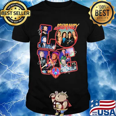 Love journey band members signatures shirt