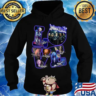 Love judas priest band members signatures s Hoodie
