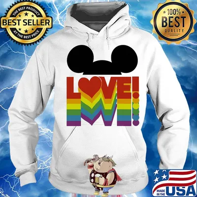 Love lgbt mickey mouse s Hoodie