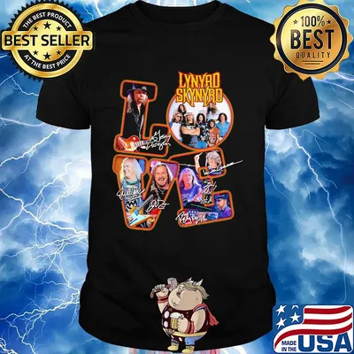 Love lynyrd skynyrd band member signatures shirt