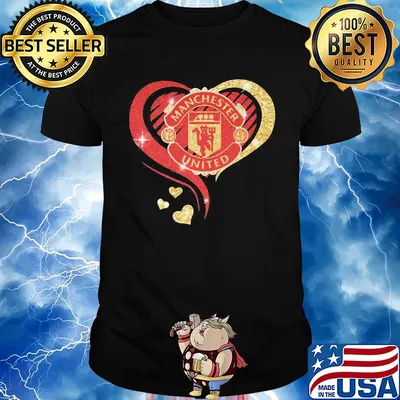 Love manchester united hearts diamond shirt