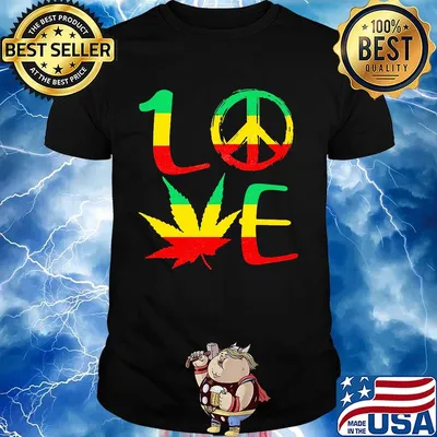 Love Marijuana Leaf LGBT Shirt