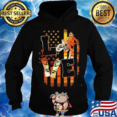Love motocross america 4th of july independence day s Hoodie