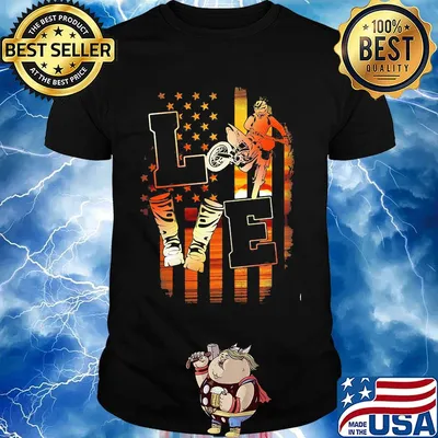 Love motocross america 4th of july independence day shirt
