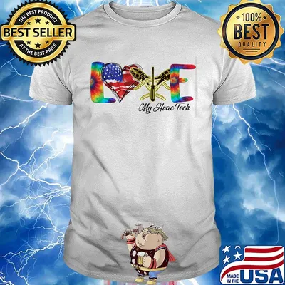 Love My Hvac Tech Independence Day Shirt