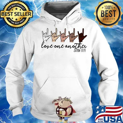 Love one another john black lives matter s Hoodie