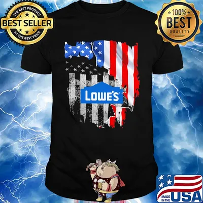 Lowe's american flag independence day shirt
