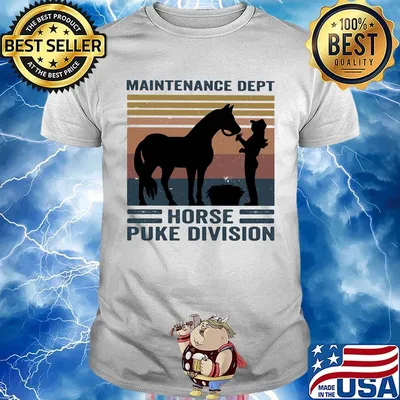 Maintenance dept horse puke division vintage retro shirt