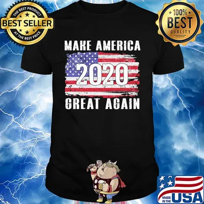 Make america 2020 great again american flag independence day shirt