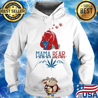 Mama bear weed diamond s Hoodie