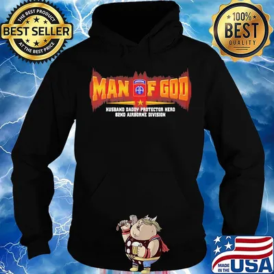 Man of god husband daddy protector hero 82nd airborne division s Hoodie