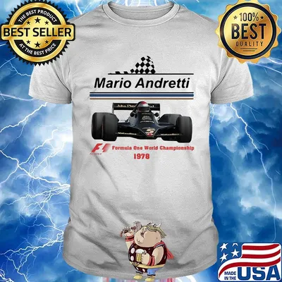 Mario andretti racing athletes formula one world championship 1978 shirt