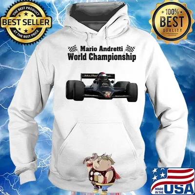 Mario andretti world championship flag s Hoodie