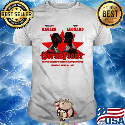 Marvelous marvin hagler vs sugar ray leonard the super fight world middleweight championship shirt