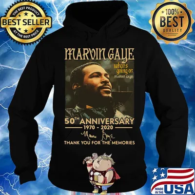 Marvin gaye what's going on 50th anniversary 1970 2020 thank you for the memories signatures s Hoodie