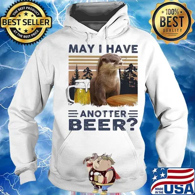 MAY I HAVE ANOTHER BEER SQUIRREL VINTAGE RETRO SHIRT Hoodie