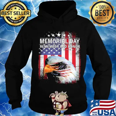 Memorial day remember and honor american flag s Hoodie