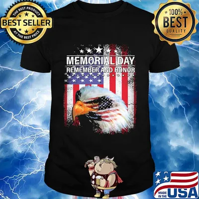 Memorial day remember and honor american flag shirt