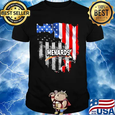 Menards american flag independence day shirt