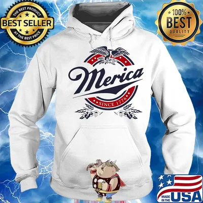 Merica since 1776 eagles logo s Hoodie