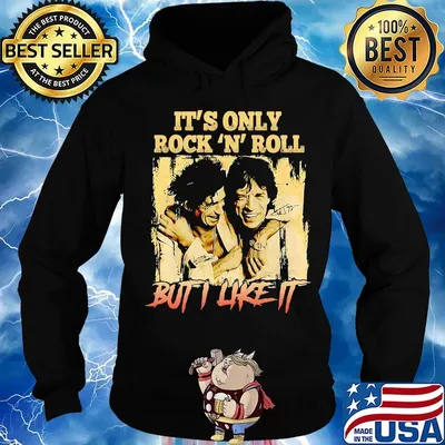 Mick jagger and keith richards it's only rock n roll but i like it signature s Hoodie