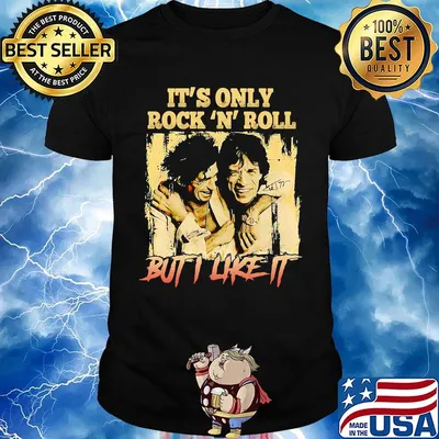 Mick jagger and keith richards it's only rock n roll but i like it signature shirt