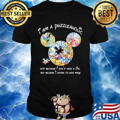 Mickey mouse autism i am a puzzle aholic not because i don't have but because i choose to have many shirt