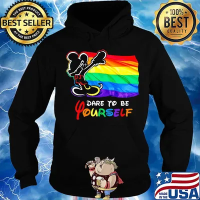 Mickey mouse lgbt flag dare to be yourself s Hoodie