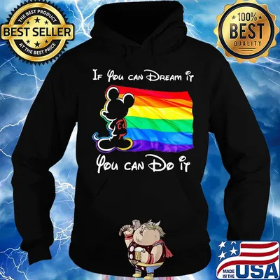 Mickey mouse lgbt flag if you can dream it you can do it s Hoodie