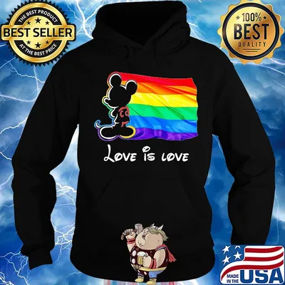 Mickey mouse lgbt flag love is love s Hoodie