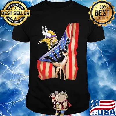 Minnesota vikings american flag independence day shirt