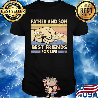 Minnesota vikings father and son best friends for life father's day vintage retro shirt