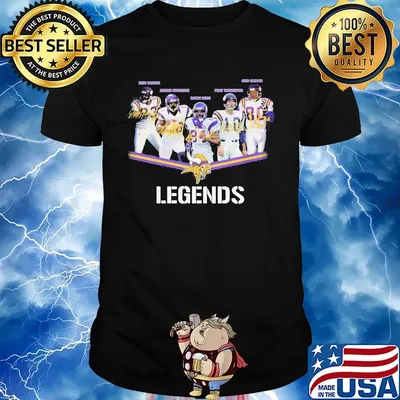 Minnesota vikings football legends players signatures shirt