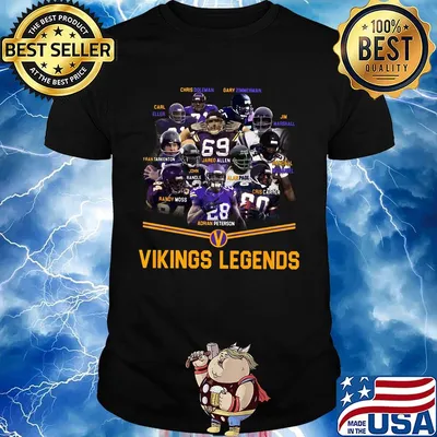 Minnesota vikings football team player legends shirt