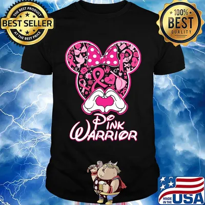 Minnie mouse pink warrior awareness shirt