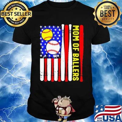 Mom of ballers American flag veteran Independence Day shirt