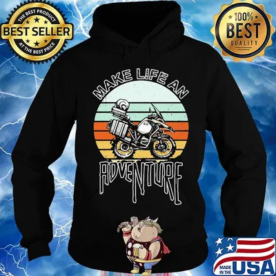 Motocross make life an adventure vintage retro s Hoodie