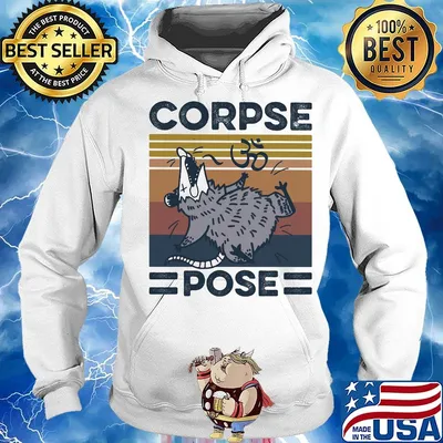 Mouse corpse pose vintage retro s Hoodie