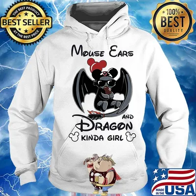 Mouse ears and dragon kind of girl s Hoodie