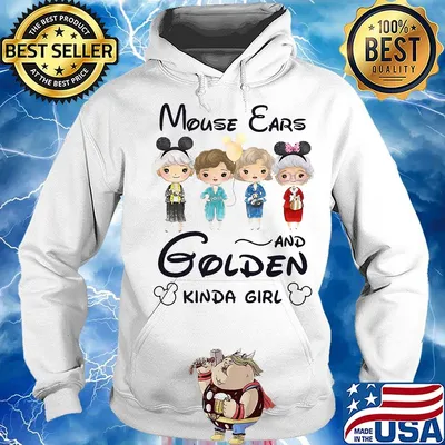 Mouse ears and golden kinda girl s Hoodie