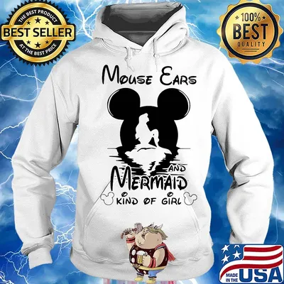Mouse ears and mermaid kind of girl s Hoodie
