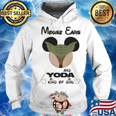 Mouse ears and yoda kind of girl s Hoodie
