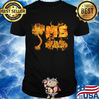 Multiple sclerosis ms gets on my nerves shirt